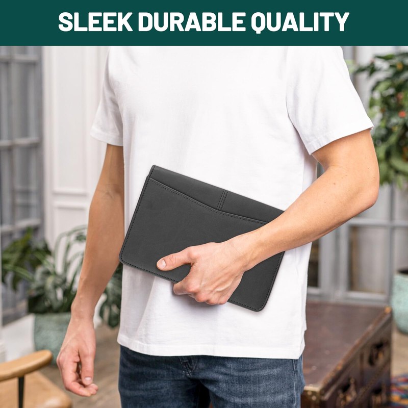 AKAYOK Zippered Portfolio Binder for Men & Women, Resume Portfolio
