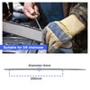 Pack of 12 Round Chainsaw File Steel Chainsaw File Sharpener