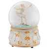 Gold and White Swan Ballerina 100MM Musical Water Globe Plays