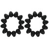 BestPysanky Set of 24 Glossy Black Plastic Easter Eggs 2.25