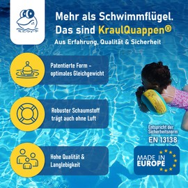 Kraulquappen Cherek Beginner Swimming Arm Bands for Children from 8 Months up to 30 kg TÜV Süd Certified