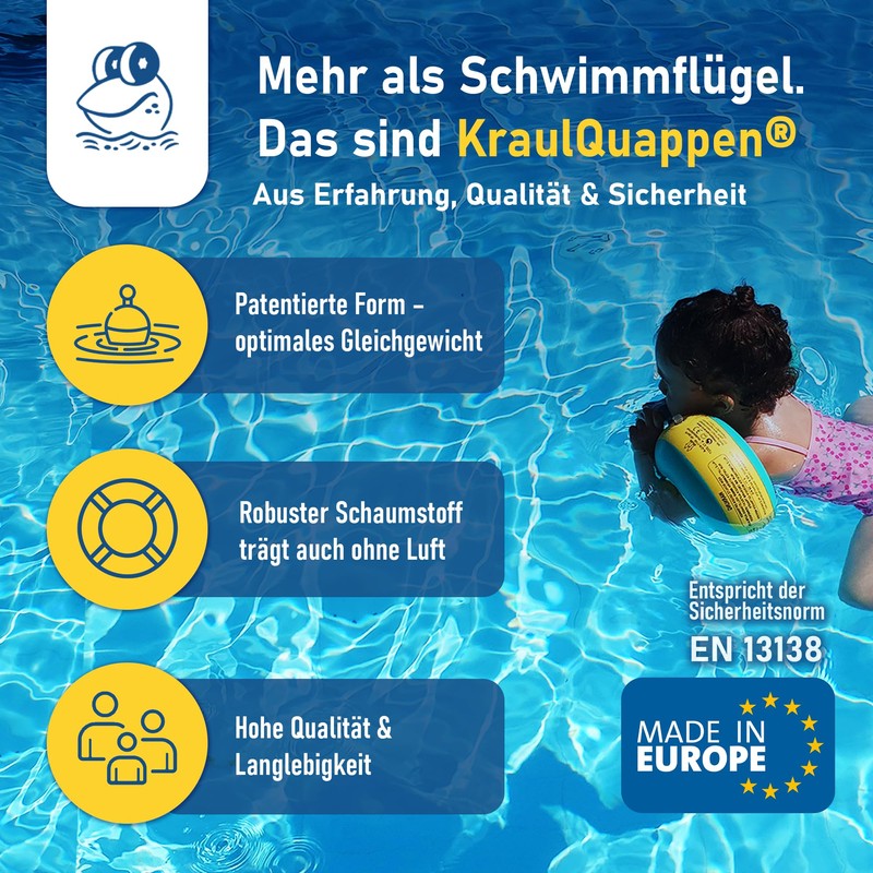 Kraulquappen Cherek Beginner Swimming Arm Bands for Children from 8