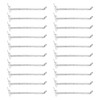 HARFINGTON 80pcs Clear Pegboard Hooks 6" Length Plastic Peg Board