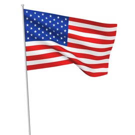 American Flag, US Cheering Flag, Stars and Stripes Flag, Sports Festival, Soccer Cheering, Race, Sports Spectator, Flag, Large, Polyester Flag, Event, Ceremony, Holiday, New Year, Interior Decoration,