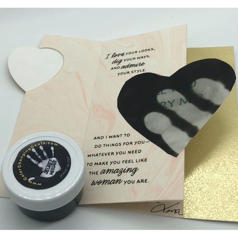 Temperature Heat Activated Color Changing Paint Thermochromic BLACK changing COLORLESS