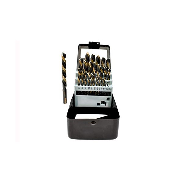 VCT 29PC Left Hand Industrial Black & Gold Drill Bit
