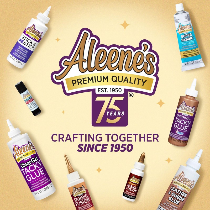 Aleene's The Ultimate Multi-Surface Adhesive, Professional Strength Glue, Strong Bond,