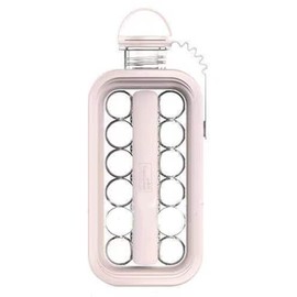 Ice Ball Maker Kettle 2 in 1 Portable Ice Ball Making Mold Water Bottle with Cover Pink