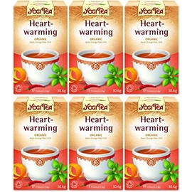 (6 PACK) - Yogi Tea - Heartwarming Tea | 17 Bag | 6 PACK BUNDLE
