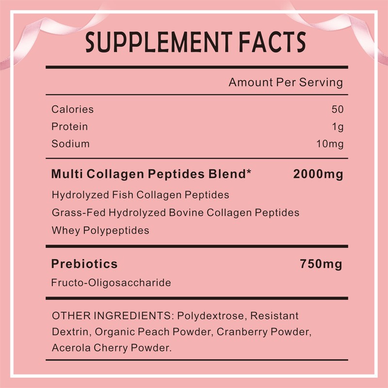 GDMENUTRI Multi Collagen Peptides Powder for Women and Men -