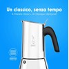 Bialetti Venus Caffettiera in Acciaio Inox, Adatta all'Induzione, Inossidabile, Argento,