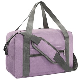 lifwimner Ryanair Hand Luggage Small Hand Luggage Bag for Airplane Foldable Travel Bag Weekender Bag for Men and Women, purple, Travel Duffle