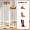 pickpiff Free Standing Shoe Racks - White Metal Boot Rack