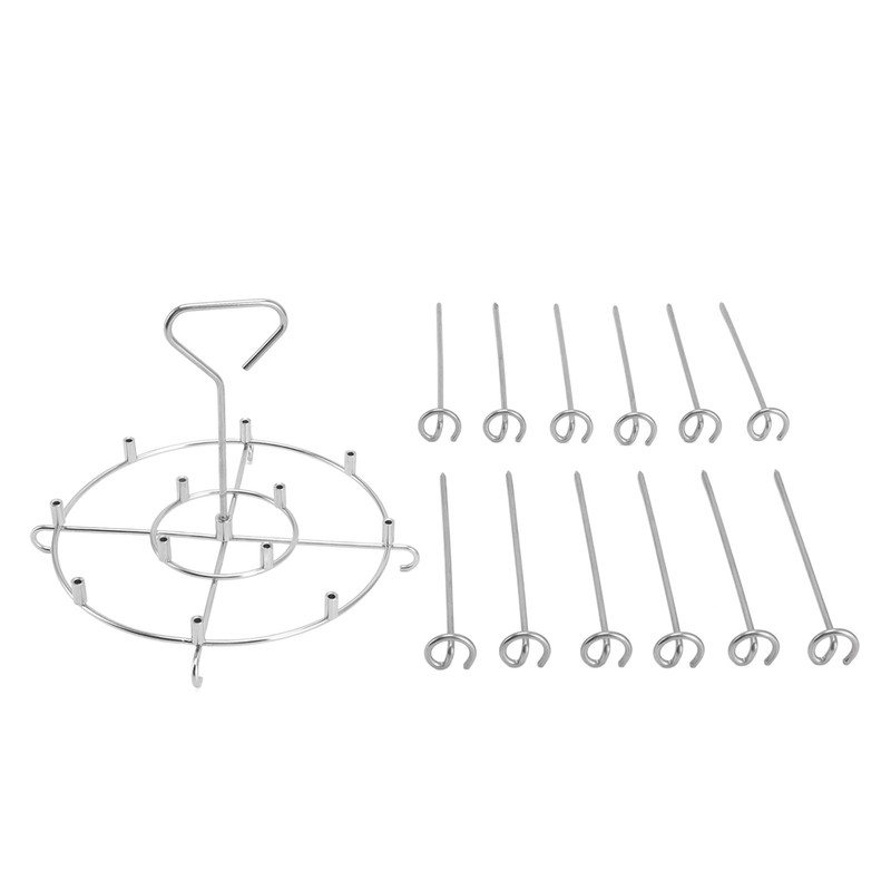 Skewer Stand Stainless Steel Vertical Barbecue Skewers Holder Fryer Accessories