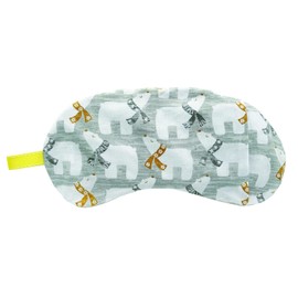 Natural Materials, Salt Power, Warm with the Power of Mung Beans, Salt Eye Pillow, Polar Muffler, Gray, Large, 11.4 x 5.1 x 0.6 inches (29 x 13 x 1.5 cm), Wrap Your Eyes Firmly, Relax with the Scent