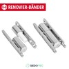 Gedotec Renovation Bands Stainless Steel Matt | 1 Piece Door
