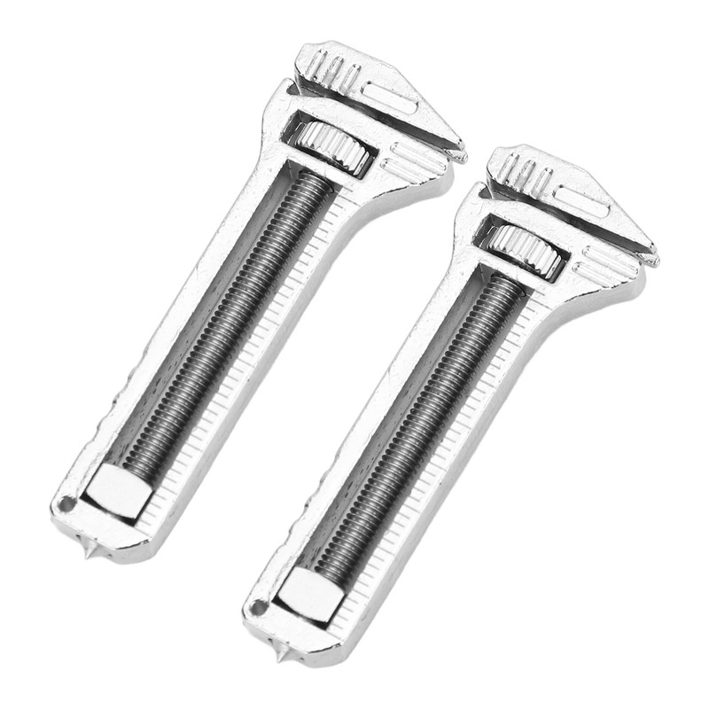 2PCS Mini Multitool Wrench Adjustable Compact Multifunctional Bottle Opener Wrench