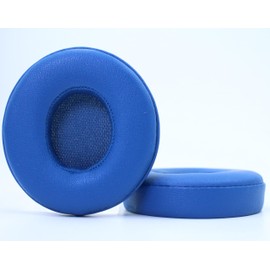 ACCIUK Replacement Solo3.0 Ear Pads, Compatible with Beats by Dre Solo3/Solo2 Wired and Wireless A1796/B0534 Headphones, Made of Luxurious Soft Protein Leather, Replacement Ear Pads (Blue)