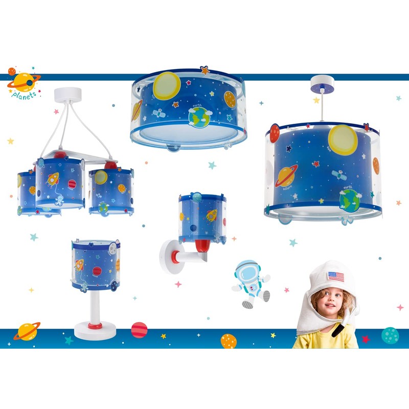 Dalber Ceiling Light Children's Room, Ceiling Light for Children, Planets