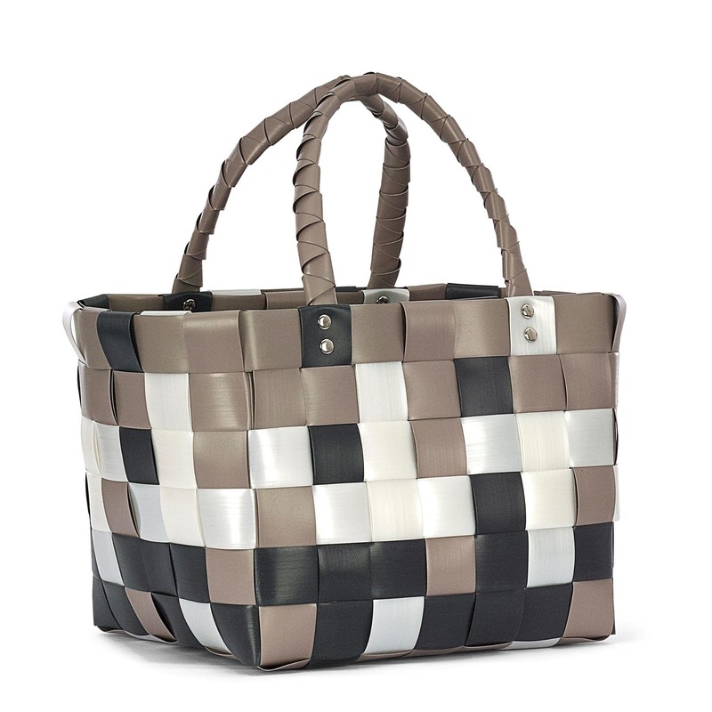 Witzgall IICE-Bag Mini Basket Bag 5008-09-0 Grey/White/Brown