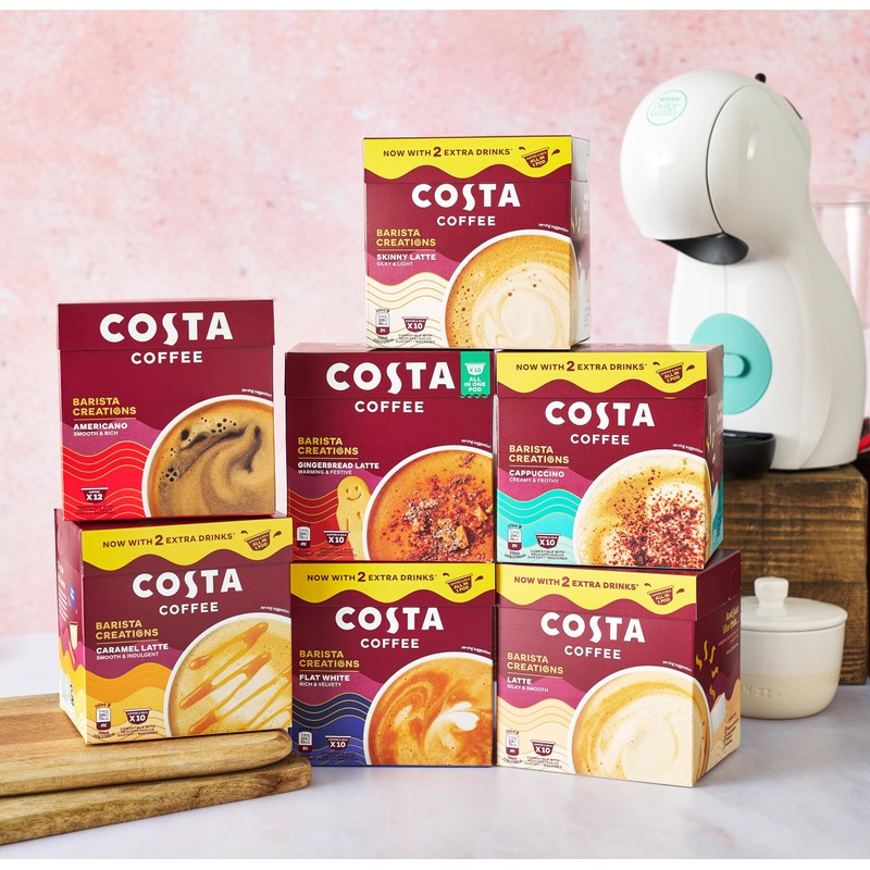 Costa Coffee Dolce Gusto Cappuccino One Pod 10 x 16g,