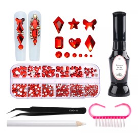 Mouyic Kit De Aplicacion De Gemas Cristales Para Decoracion De Uñas