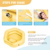 Inflatable Shampoo Basin for Bedridden, Elderly & Disabled - Petal-Shape