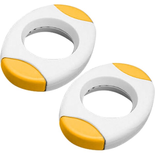 2Pcs Yellow Egg Shell Opener, Egg Topper Cutter Egg Cracker