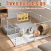 2 Pieces Small Animal Hay Bags 3 Hole Design Hanging