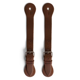 Hide & Drink, Sturdy Durable Leather Single Spur Straps (2 Pieces), Cowboy Outfit Boots, Rodeo, Western, Equipment, Classic Vintage Style, Handmade (Bourbon Brown)