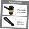 GANAZONO Wooden Auction Hammer Set Portable Judge Gavel for Court