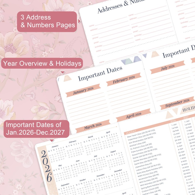 2026 Diary - Diary 2026 A5 Week to View from