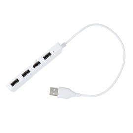 LALAFINA USB Port Hub Converter High Speed Multi Interface Extension Splitter Adapter for Laptops Supports Hot Plug Charging Multiple Devices Simultaneously White