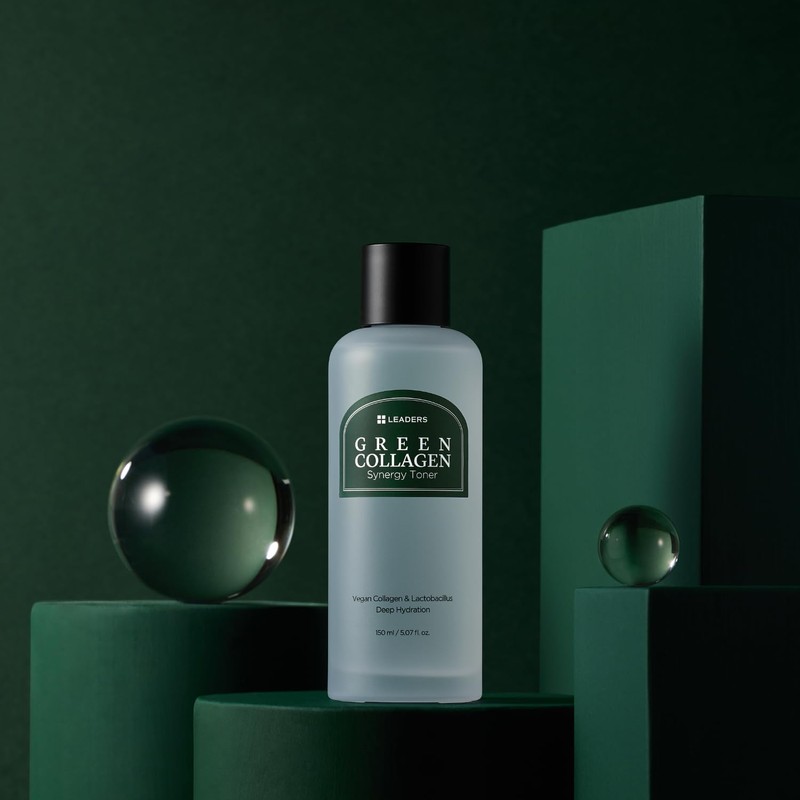 LEADERS Green Collagen Synergy Toner – Hydrating Moisturizing Toner for