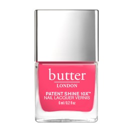 butter LONDON Patent Shine 10X Nail Lacquer Polish, Flusher Blusher - Gel-Like Finish & Chip-Resistant Nail Lacquer Helps Protects & Strengthens Nails - Vegan & Cruelty-Free