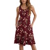 LILBETTER Women's Casual Floral Summer Sundresses with Pockets Floral Summer
