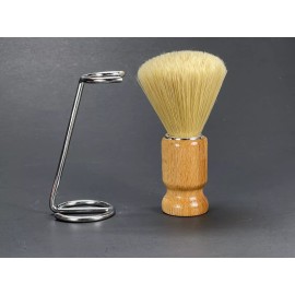BASAK Wooden Shaving Brush Turkish Shave Handler Handmade Wood Barbers W Stand