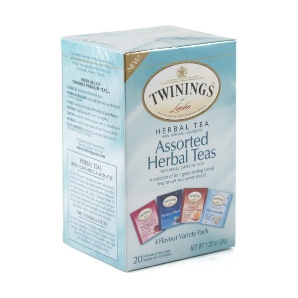 Twinings Herbal Assorted Bagged Tea, 20 Count