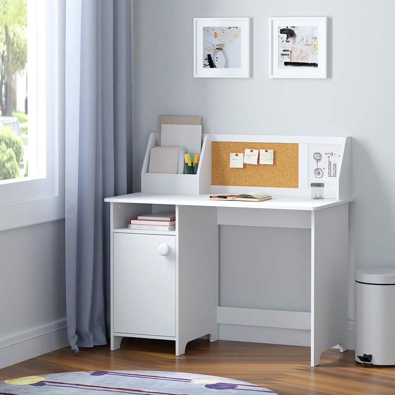 UTEX Kids Study Desk with Storage, Wooden Children School Study