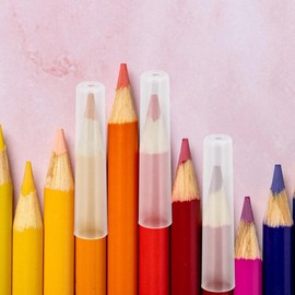 SEWACC 10 Pieces Plastic Pencil Caps Pencil Tip Protector Cover Pencil Extender Holder for Classroom School Office Student Stationery