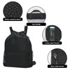 WANDF Drawstring Backpack Sports Gym Bag with Shoes Compartment, Water-Resistant