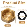 4 Pcs Brass End Cap, Internal Thread Brass Spigot Cap