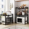LUCKY KVW Microwave Oven Rack, Microwave stand,Adjustable Shelf with 6