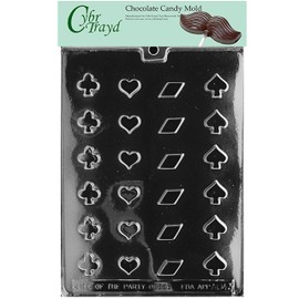 Cybrtrayd Life of the Party Bridge Mix All Occasions Chocolate Candy Mold in Sealed Protective Poly Bag Imprinted with Copyrighted Cybrtrayd Molding Instructions