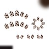 Aurora Leopard Glitter Stick On False Nails