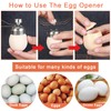 Egg Cups Set, 9pcs Egg Cups and Stainless Steel Egg