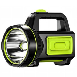 Binnan Superhelle Led Handscheinwerfer,Taschenlampe Groß,1200mah Batteriebetriebene Tragbare Taschenlampe,LED 882A ohne Seitenlicht wasserdichte mit 2-Modi, Geeignet für Den Notfalleinsatz Im Freien