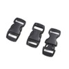 Kingsie 30pcs Black Plastic 10mm Side Release Buckles for Lanyard