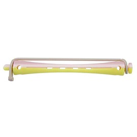 Comair 3012013 Cold Wave Rollers 2 Colours 8 mm Long Round Rubber Length 91 mm Yellow / Pink