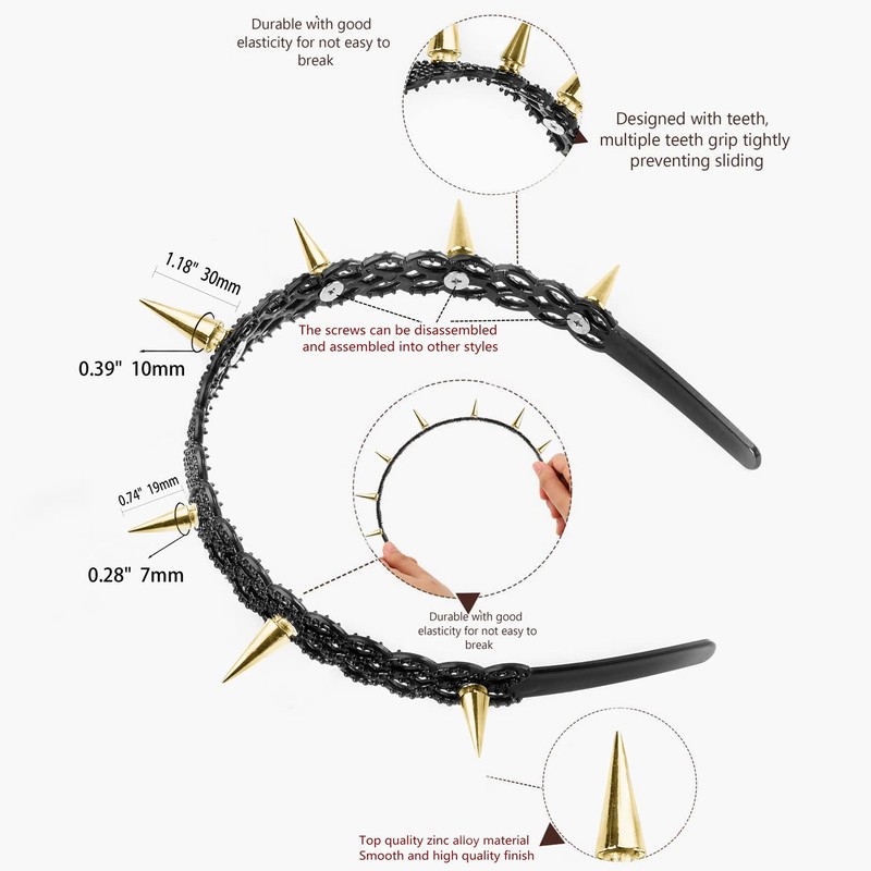 spiked headband